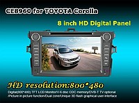 Штатное головное устройство Toyota Corolla
